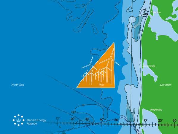 丹麥大型海上風電項目Thor選址確定