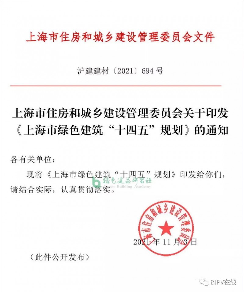 推進(jìn)新建建筑安裝光伏，超低能耗建筑不少于500萬平！