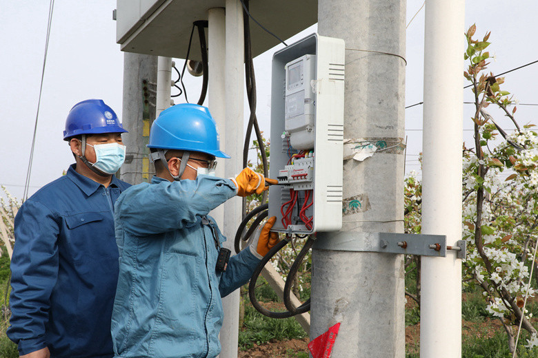 國網(wǎng)諸城市供電公司電力足，千畝梨園花正濃