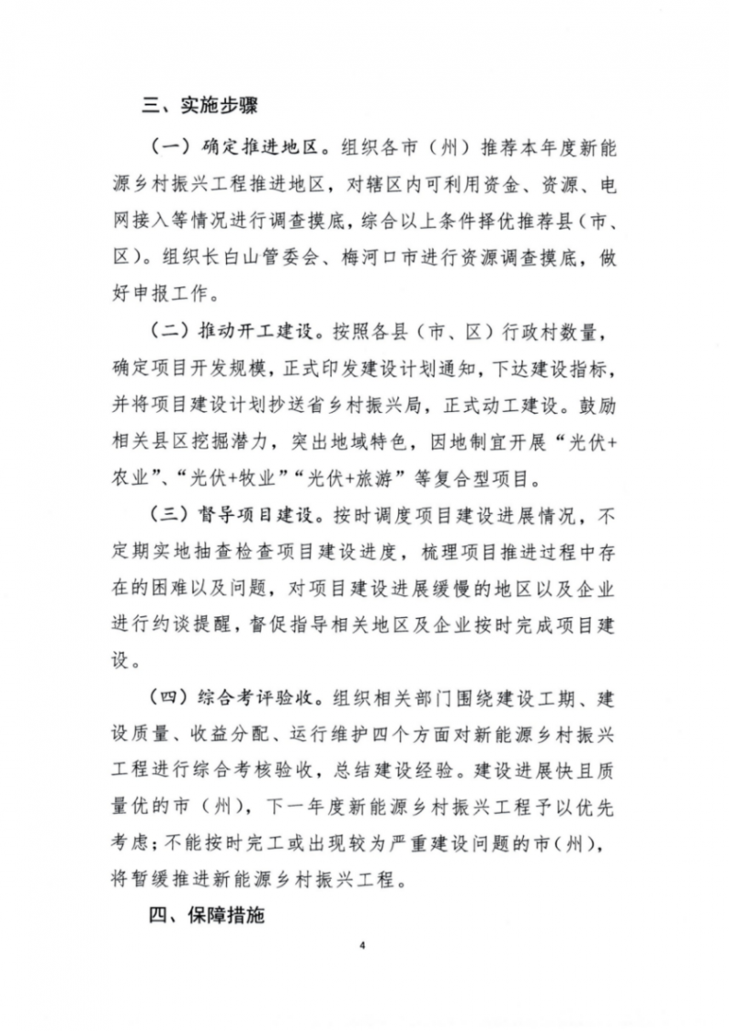 吉林省能源局發(fā)布全國首個出臺的省級“新能源+鄉(xiāng)村振興”方案！