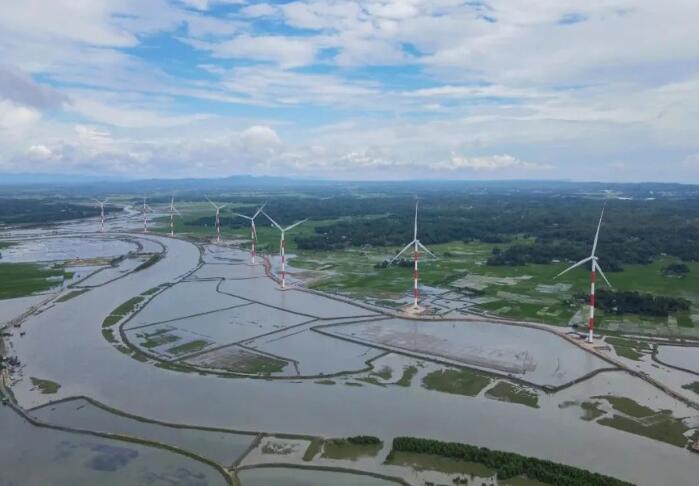 國(guó)家電投投資承建的孟加拉國(guó)首個(gè)集中式風(fēng)電項(xiàng)