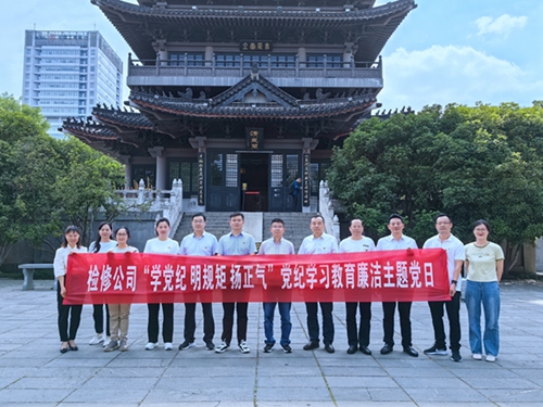 安徽合晟電力公司開展“學(xué)黨紀(jì) 明規(guī)矩 揚(yáng)正氣”廉潔主題黨日